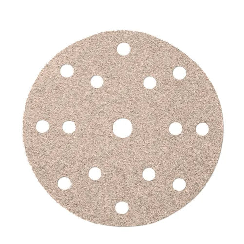 Mirka 2261109980N Basecut 150mm Hook & Loop 15 Holes Sanding Discs 80 Grit Pack of 100