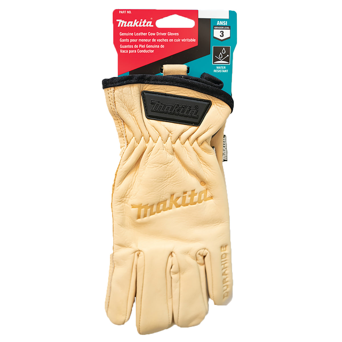 Makita P-84626 Cow Driver Gloves Size Medium