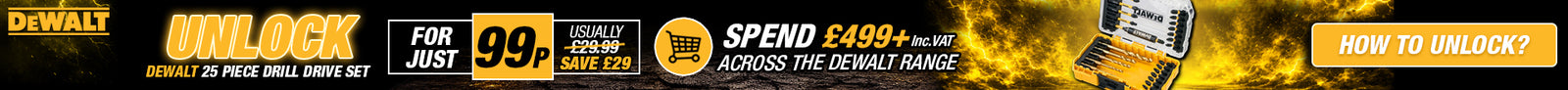 DeWalt Unlock Offer Banner
