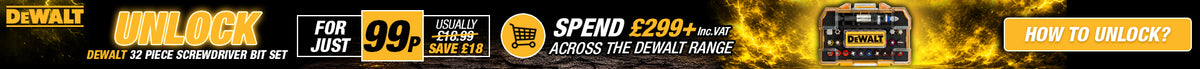 DeWalt Unlock Offer Banner