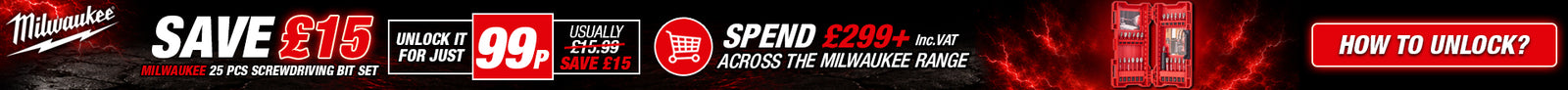 Milwaukee Unlock Offer Banner