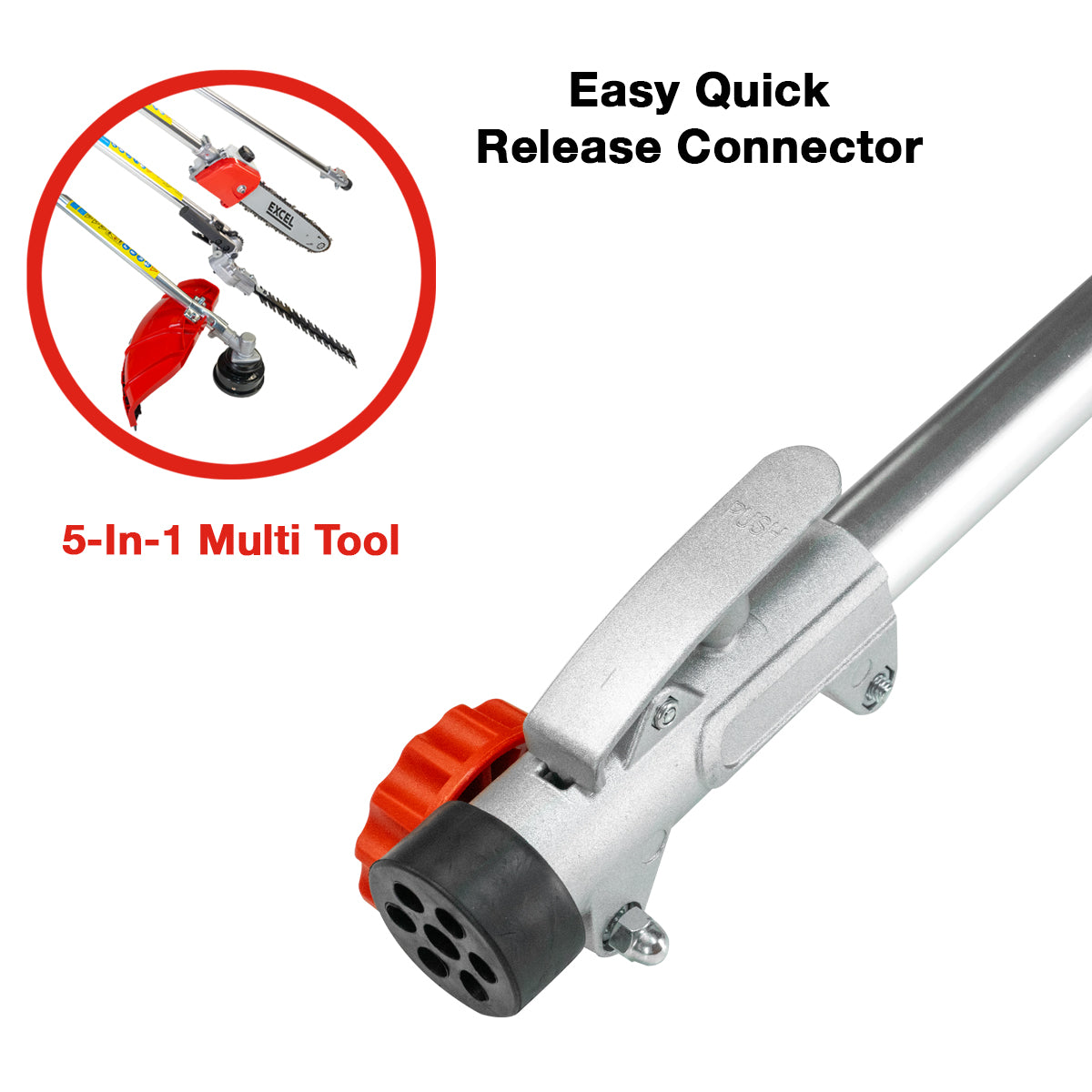 Excel 52cc Petrol 5 in 1 Garden Multi Tool