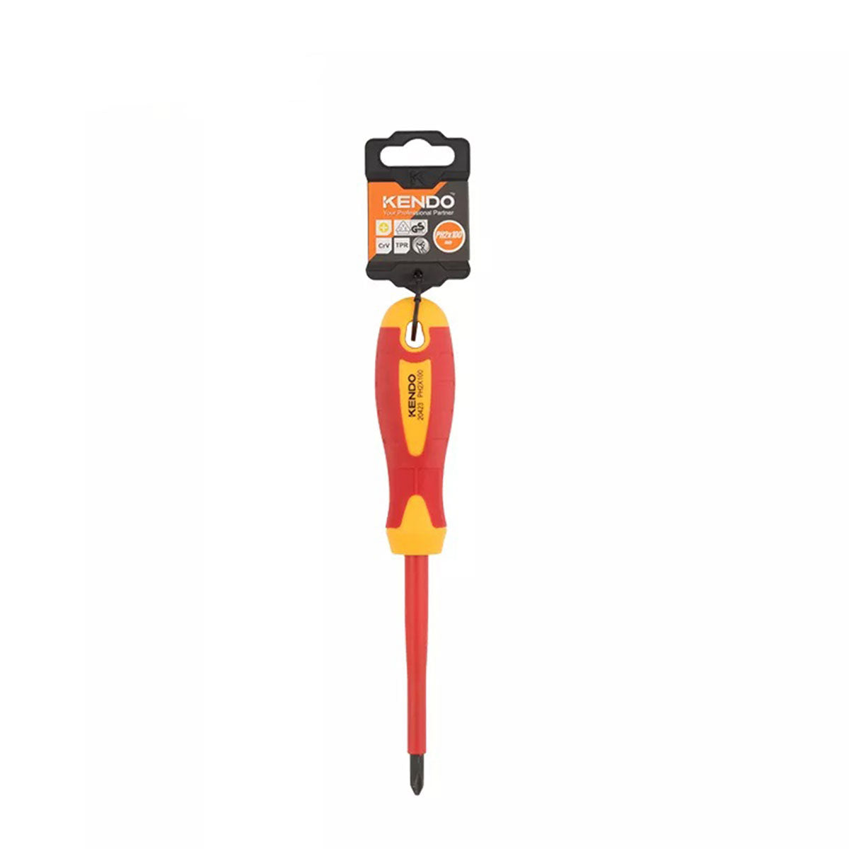 Kendo 60mm PH0 VDE Screwdriver