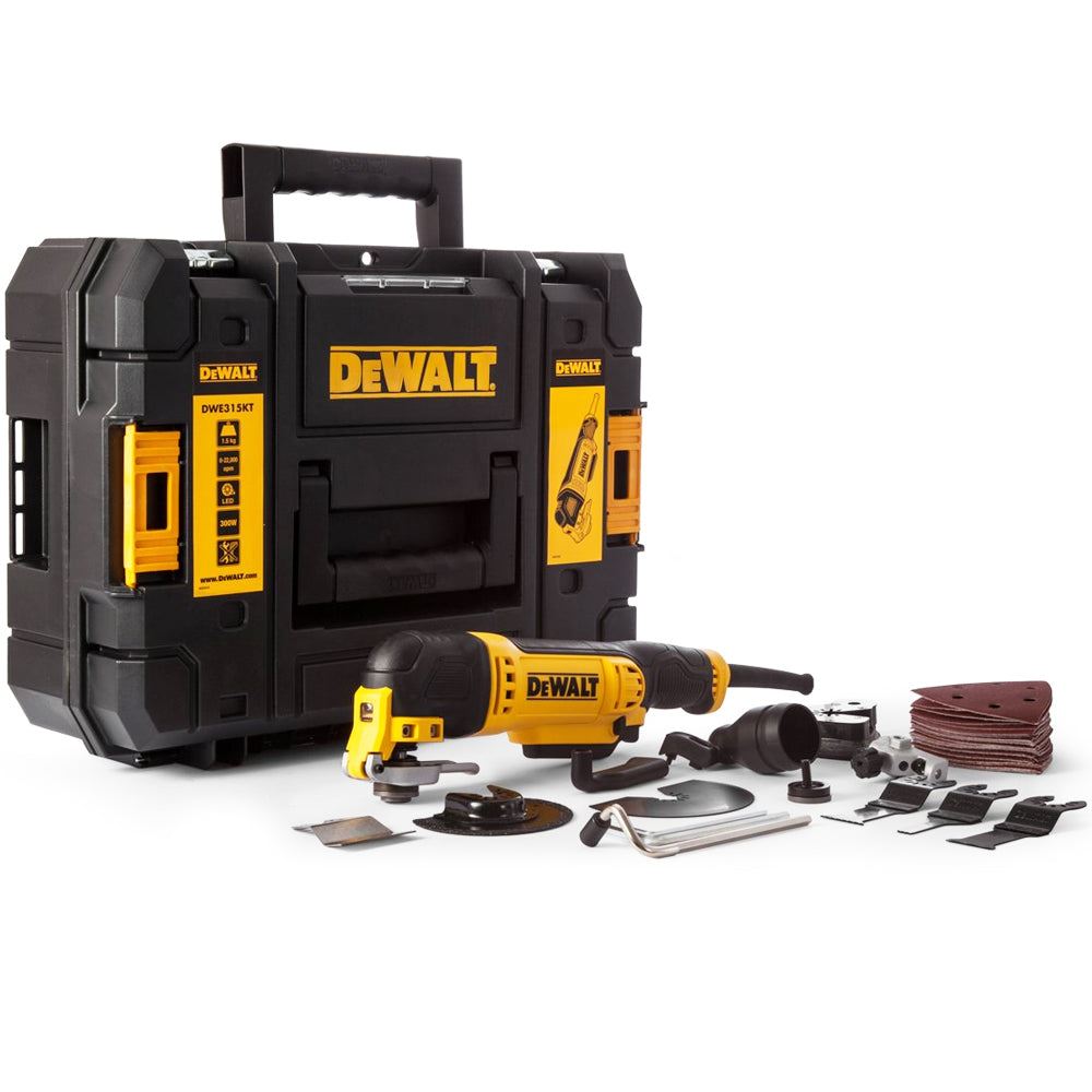 DeWalt DWE315KT 240V Oscillating Multi Tool with 37 Accessories & TStak Case