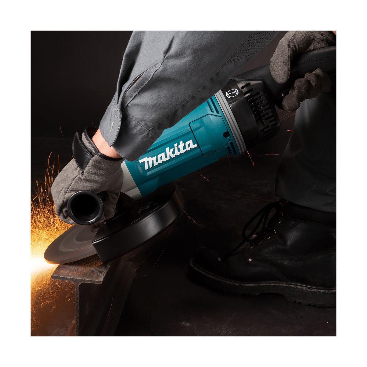 Makita GA9070X1/1 230mm Corded Angle Grinder 110V Heavy-Duty Grinder for Precision Cutting & Grinding