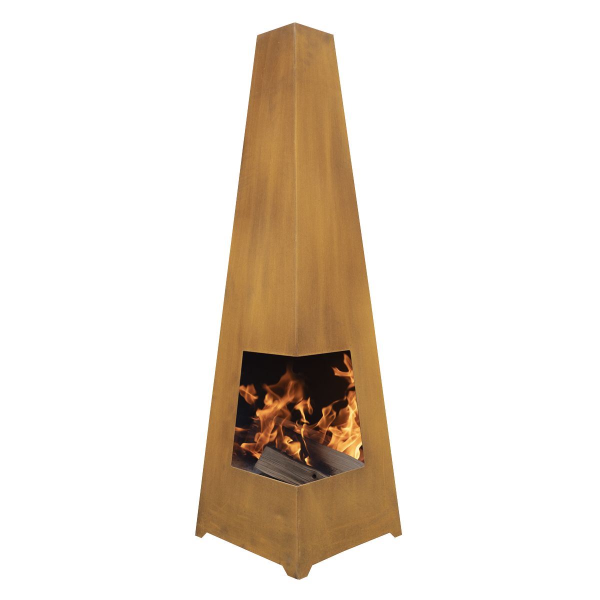 Sealey DG106 Dellonda Corten Steel Chiminea for Outdoor Use