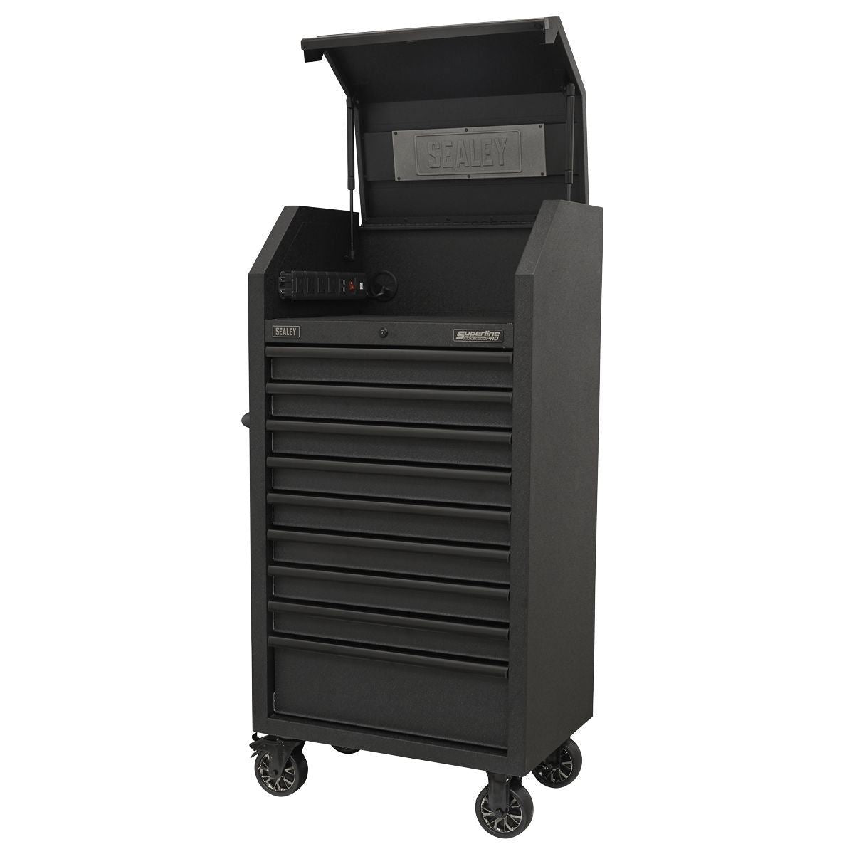 Sealey AP2709BE 9 Soft Close Drawer 690mm Power Strip Tower Cabinet