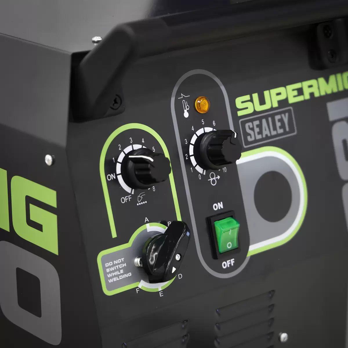 Sealey SUPERMIG230 Professional MIG Welder 230A with Binzel Euro Torch 230V