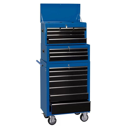 Draper TC6D/TIC3D/RC7D Combination Roller Cabinet & Tool Chest 16 Drawer 26 Inch Steel Tool Storage 11541