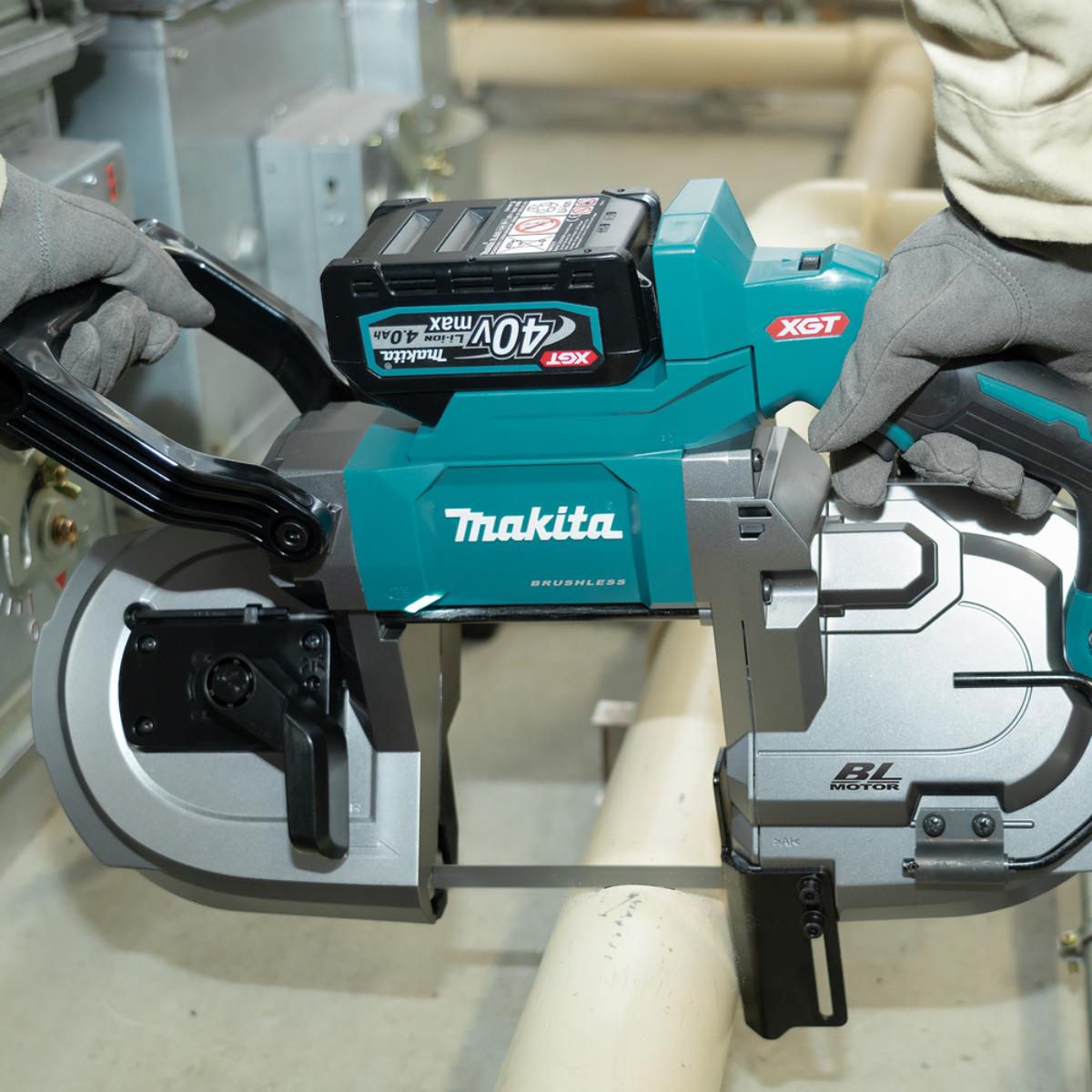 Makita PB002GZ 40V XGT Brushless Band Saw with 1 x 5.0Ah Battery & Charger
