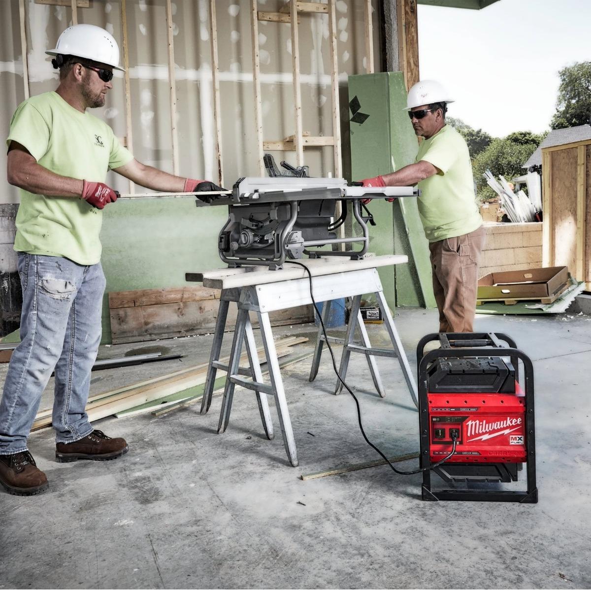 Milwaukee MXFPS-602 UK 110V MX FUEL Power Source with 2 x 6.0Ah MX FUEL Redlithium Batteries 4933479268