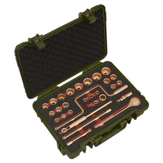 Sealey NS039 31pc 1/2"Sq Drive Socket Set Non-Sparking