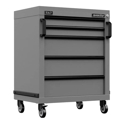 Sealey APMS34BE Superline PRO Black Edition Modular Mobile Cabinet 5 Drawer 650mm