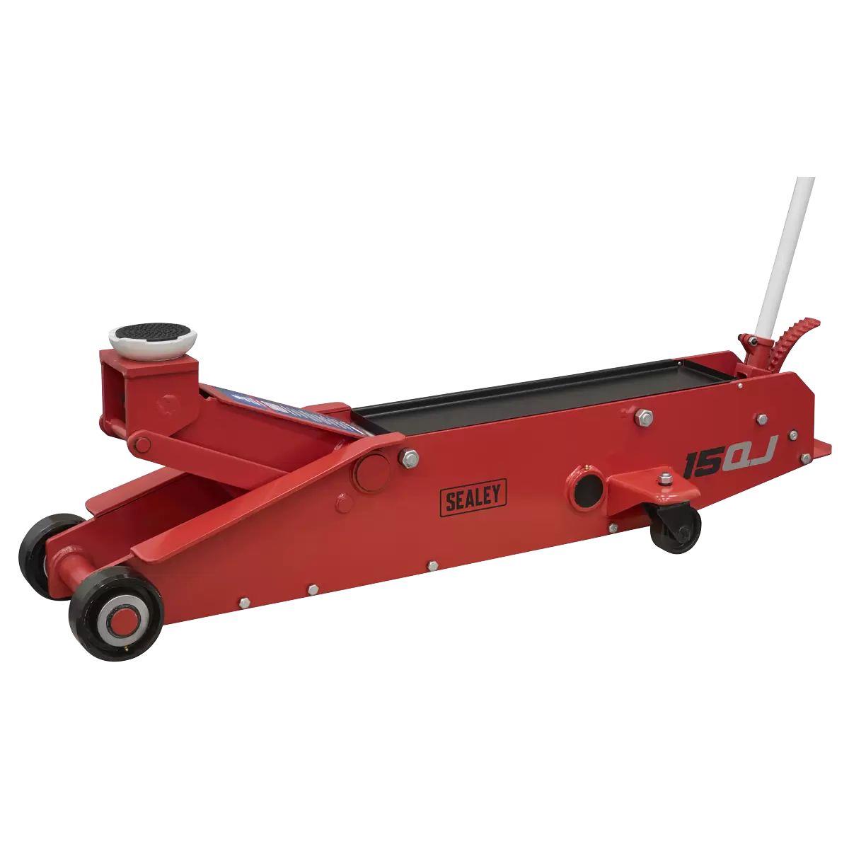 Sealey 15QJ Premier Long Reach Trolley Jack 15 Tonne