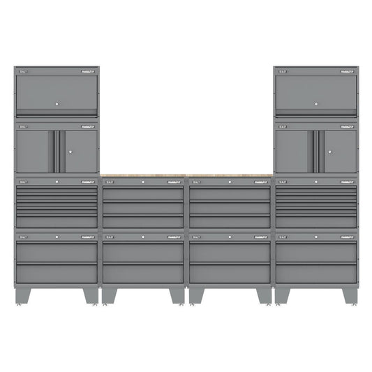 Sealey APMSCCOMBO1 Superline PRO Storage System with Rubber Wood Worktop 2.7m