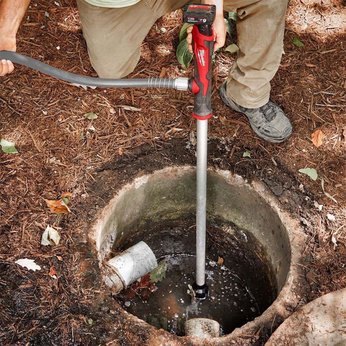 Milwaukee M12BSWP-0 12V Hydropass Stick Water Pump with 2 x 2.0Ah Battery & Charger