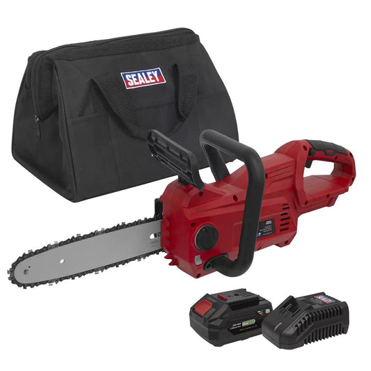 Sealey CP20VCHSKIT1 Cordless Chainsaw 25cm 20V Kit 4Ah