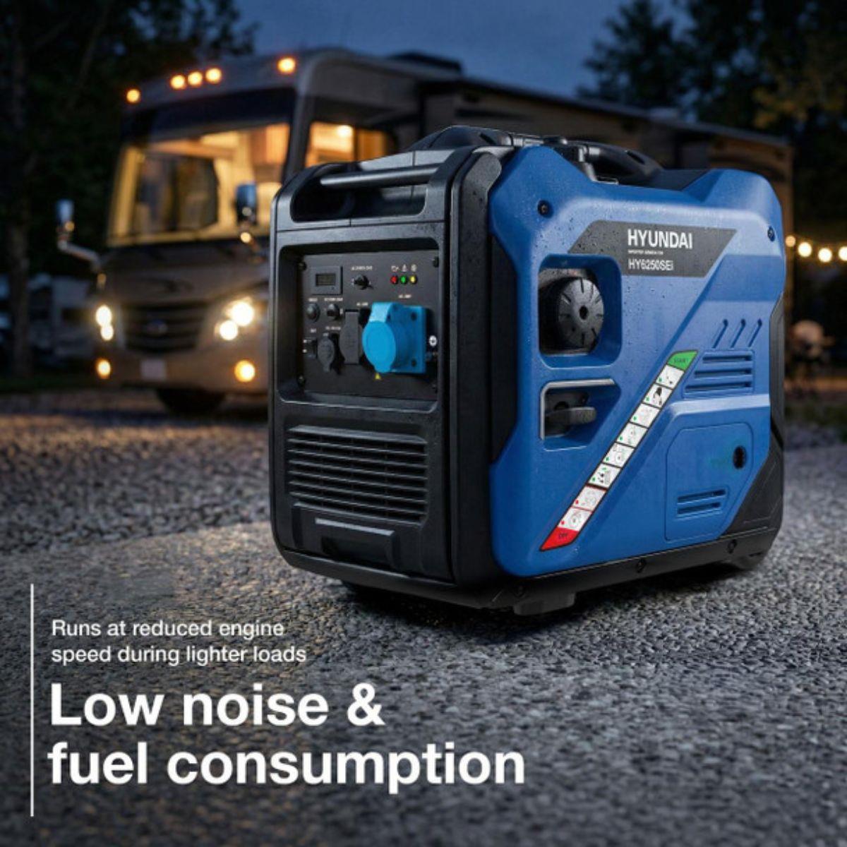 Hyundai HY6250SEi Inverter Generator Electric Start Pure Sine Wave 230V/5500W
