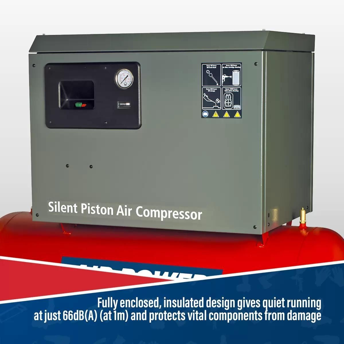 Sealey SAC72775BLN 270ltr Belt Drive Compressor 415V/32A
