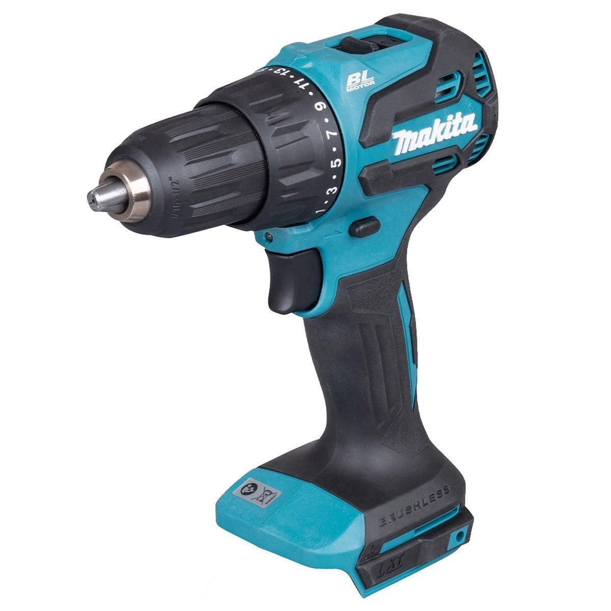 Makita DLX2539ST 18V Brushless Combi Drill + Impact Driver Twin Kit With 2 x 5.0Ah Battery Charger In Carry Case