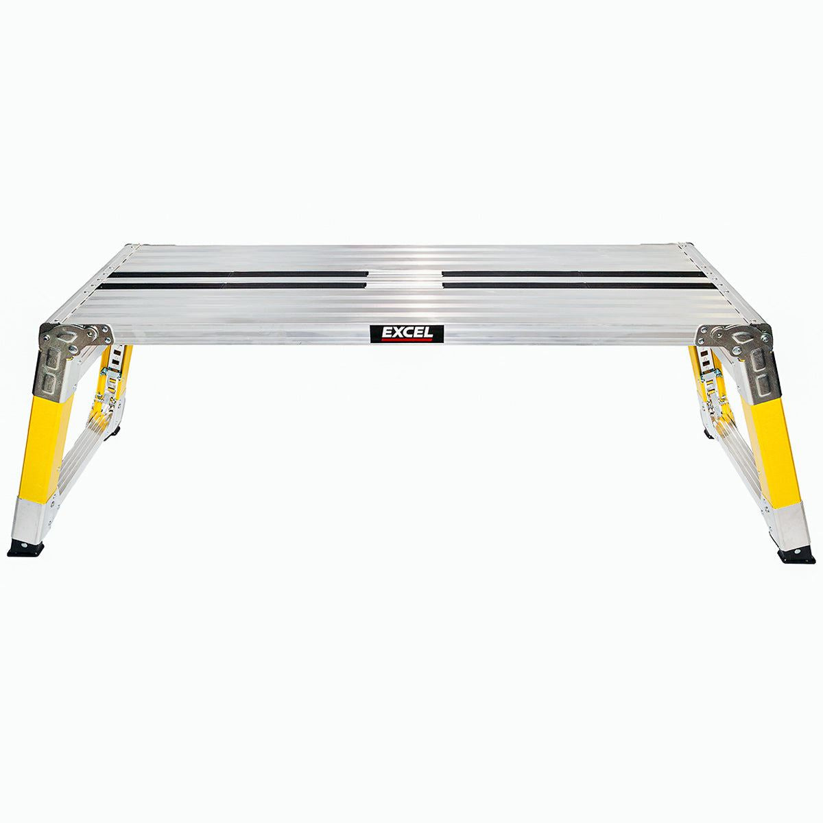 Excel Fibreglass Work Bench Platform Adjustable Height Heavy Duty Folding Hop Up - 1200 x 350 mm Pack of 2