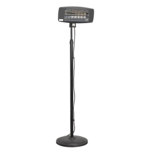 Sealey IFSH2003 Infrared Quartz Patio Heater with Telescopic Floor Stand 230V2000W