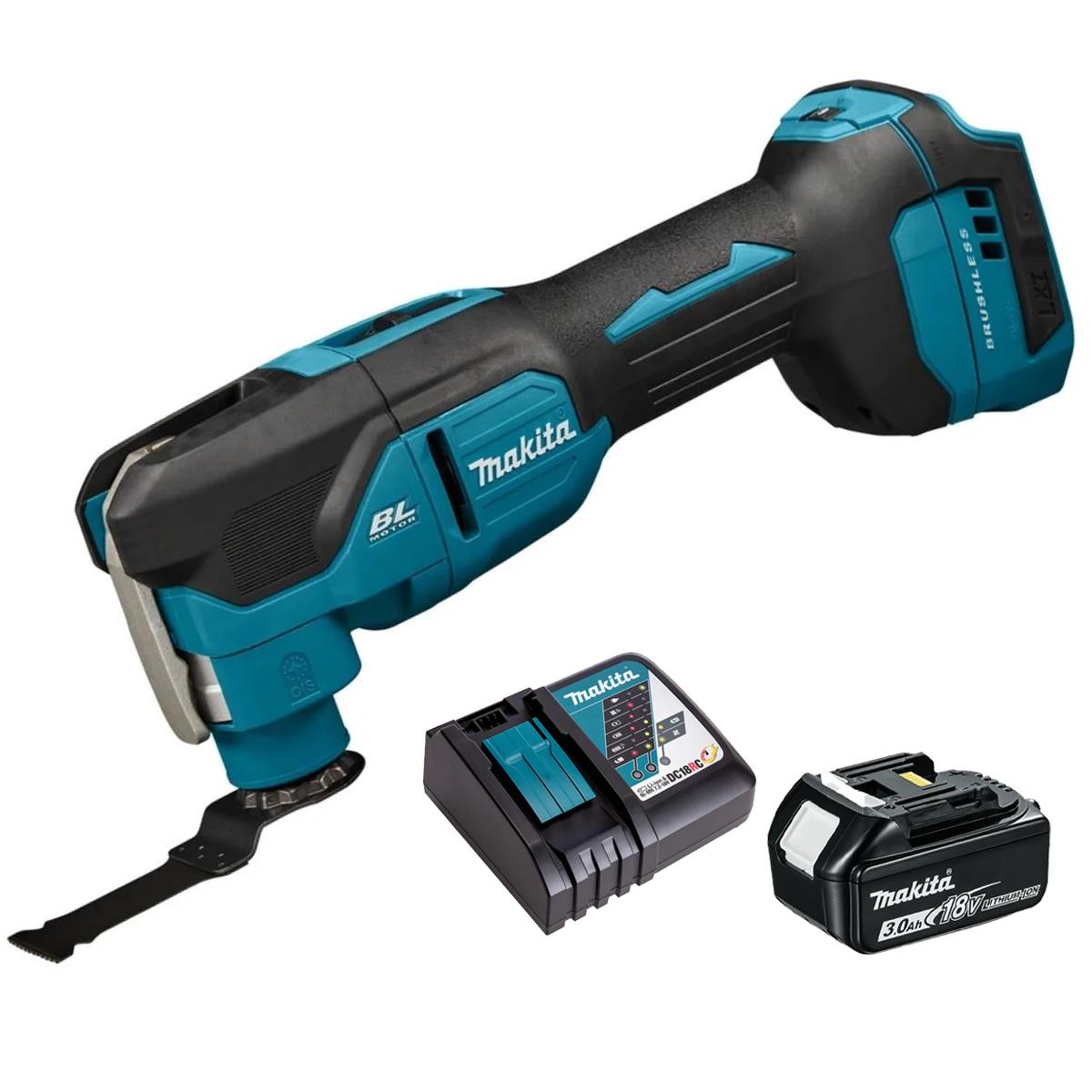Makita DTM53Z 18V LXT Brushless Multi Tool With 1 x 3.0Ah Battery & Charger