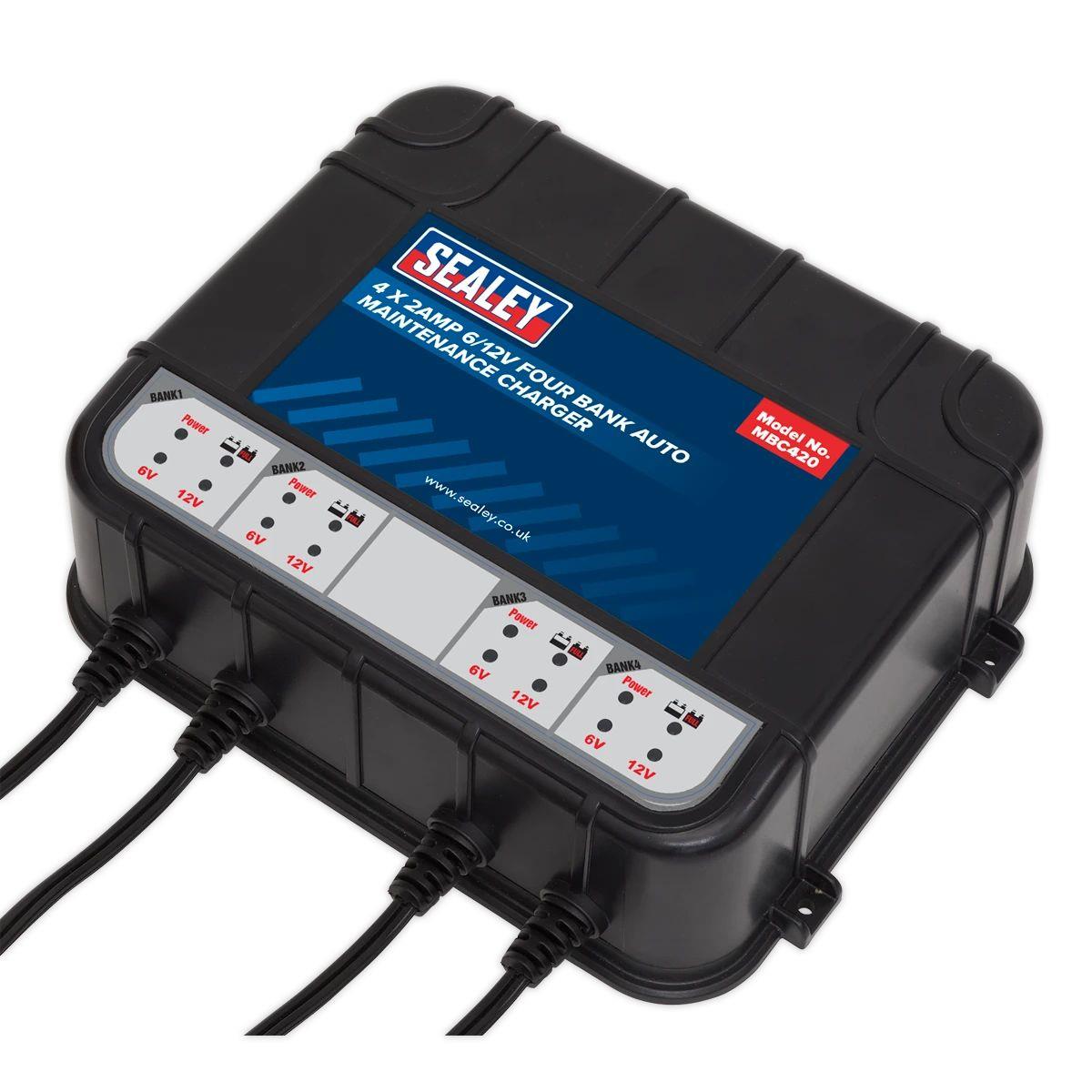 Sealey MBC420 6/12V Four Bank Auto Maintenance Charger