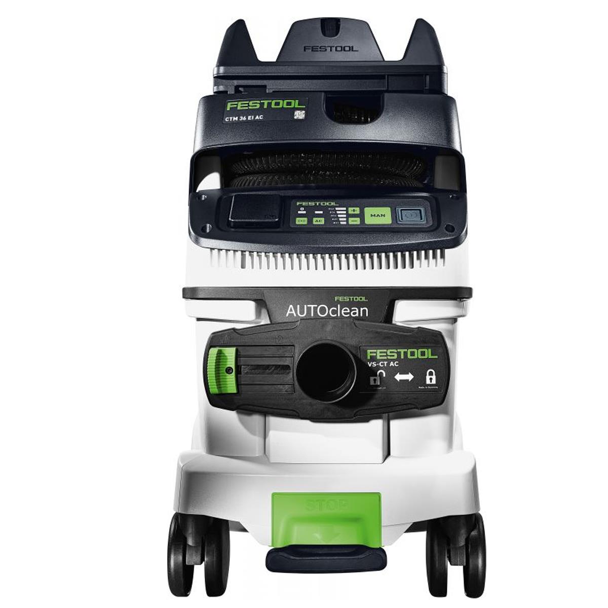 Festool CTM 36 EI AC-LHS 230V GB Mobile Dust Extractor With WHR-CT LHS 2 Tool Holder - 578158