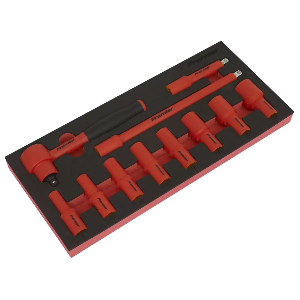 Sealey TBTE01 Insulated Socket Set with Tool Tray 3/8