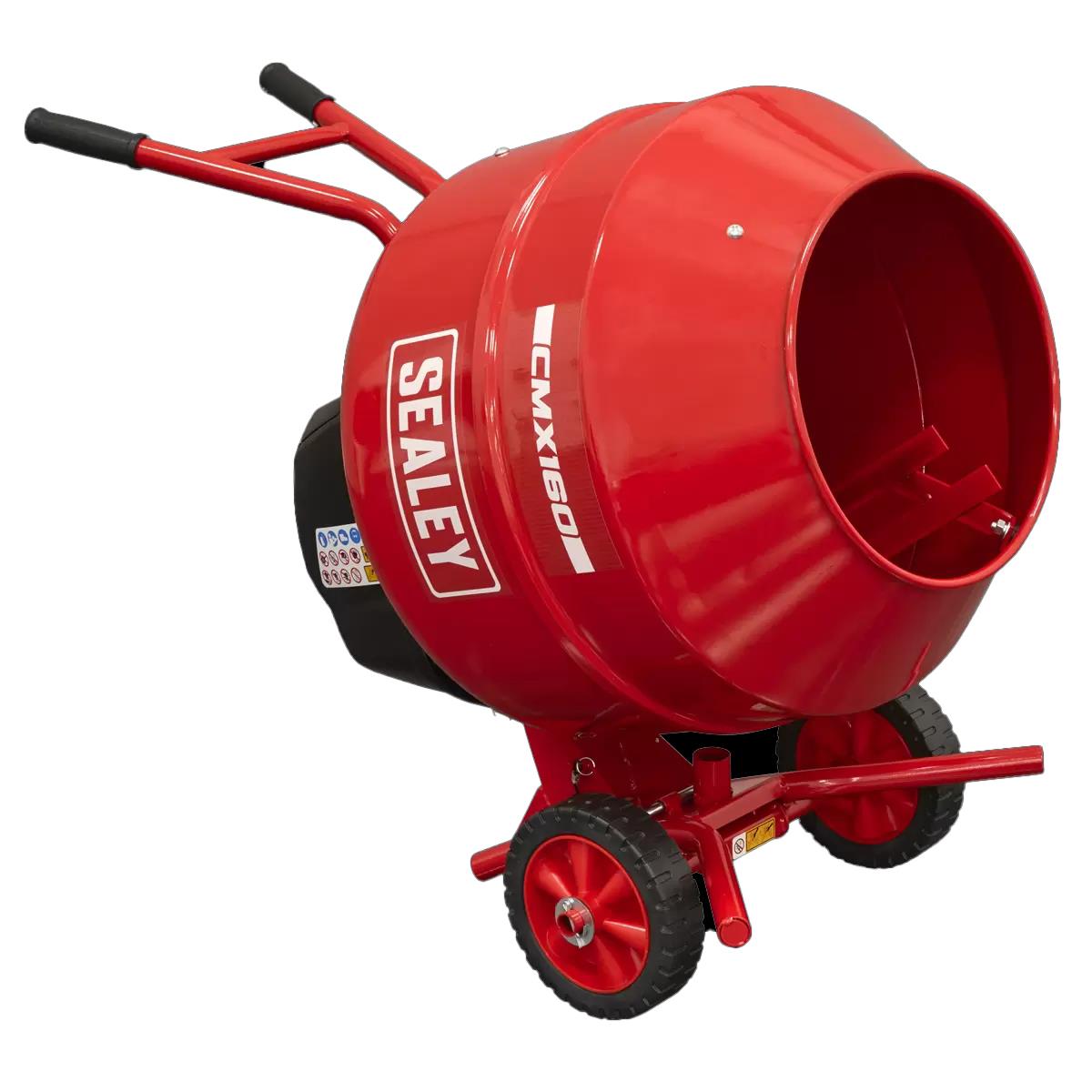 Sealey CMX160 160L Cement Mixer with Stand 230V/650W