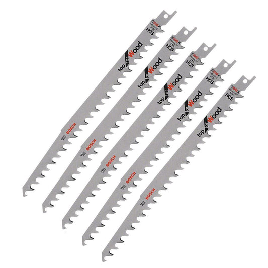 Bosch S1542K Reciprocating Sabre Saw Blades Pack of 5 - 2608650682