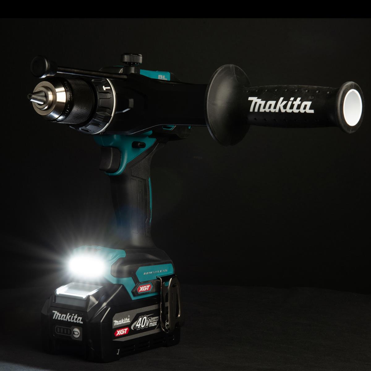 Makita HP003GZ01 40V Max XGT Brushless Combi Drill with 1 x 5.0Ah Battery Charger & Case