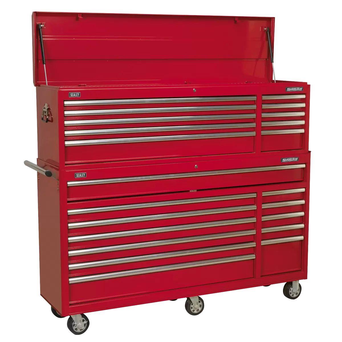 Sealey AP6612 12 Drawer Rollcab with Ball-Bearing Slides Red