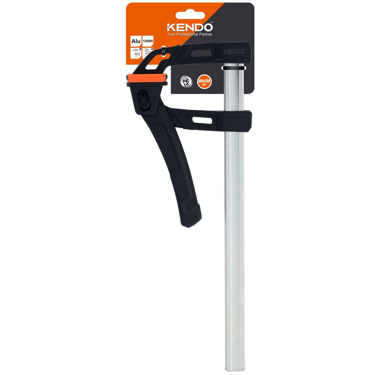 Kendo F-Clamp 80mm x 250mm