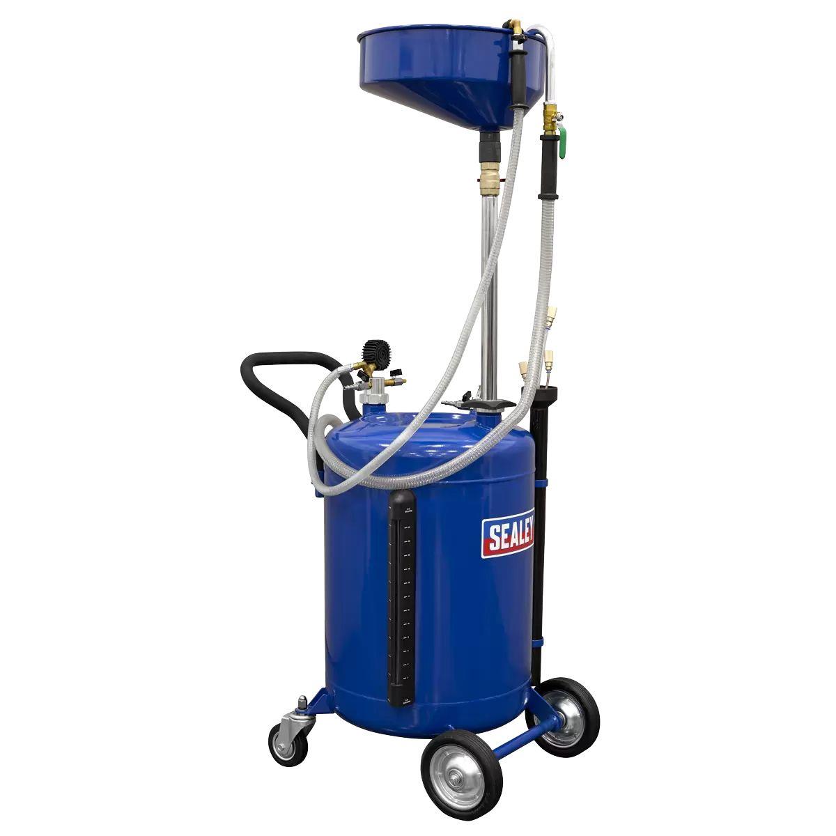 Sealey AK459DX 90L Air Discharge Mobile Oil Drainer with Probes