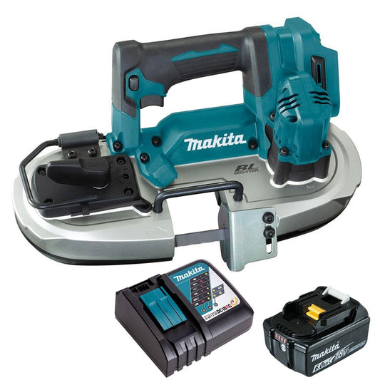 Makita DPB184Z 18V LXT Brushless Portable Band Saw with 1 x 6.0Ah Battery & Charger