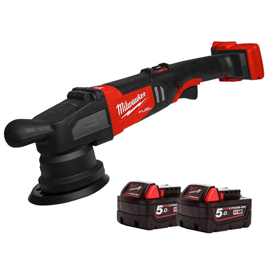 Milwaukee M18FROP15-0 18V 125mm Random Orbital Polisher with 2 x 5.0Ah Battery