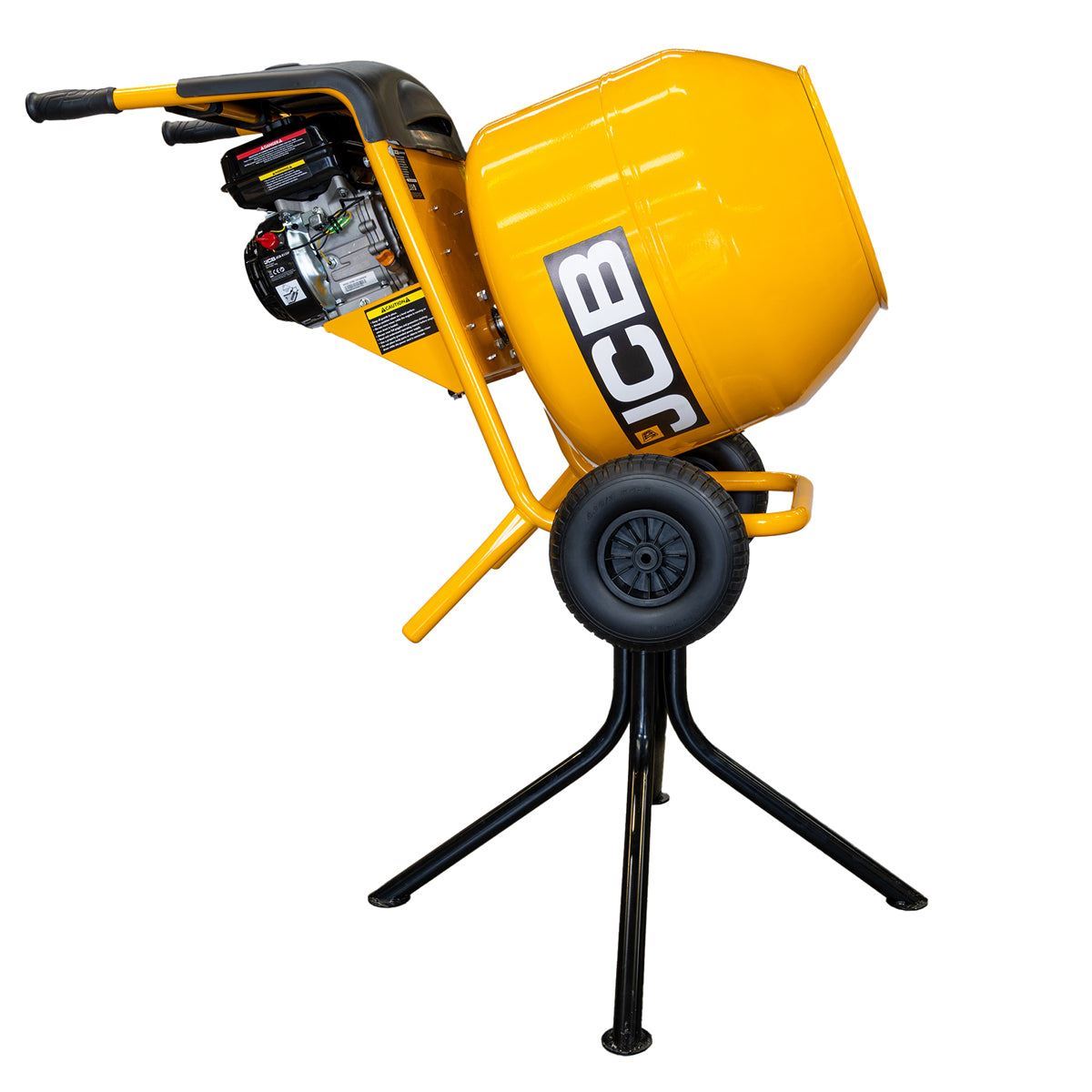 JCB-CM150P Petrol 133cc 134L Seam Welded Cement Mixer 100L Working Capacity