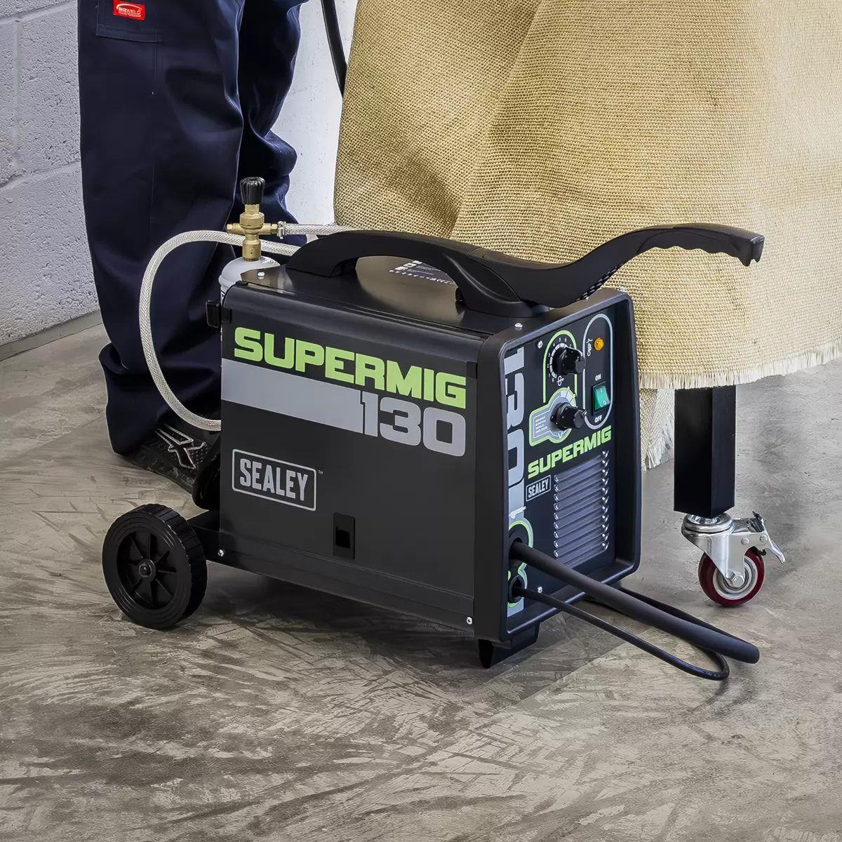 Sealey SUPERMIG130 130A Portable Mini MIG Welder 230V