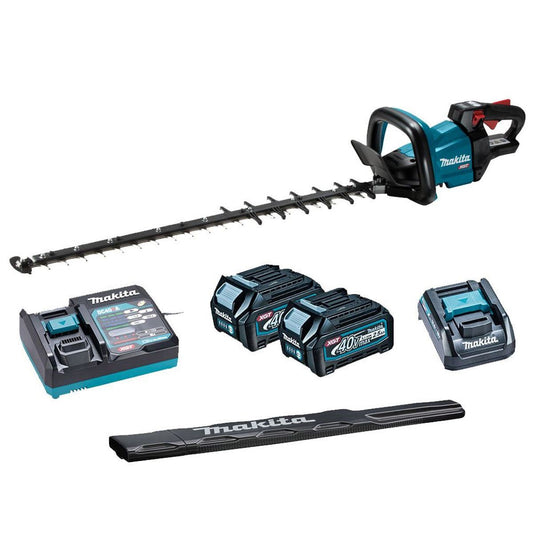 Makita UH007GD202 40V XGT Brushless Hedge Trimmer 750mm With 2 x 2.5Ah Batteries & Charger