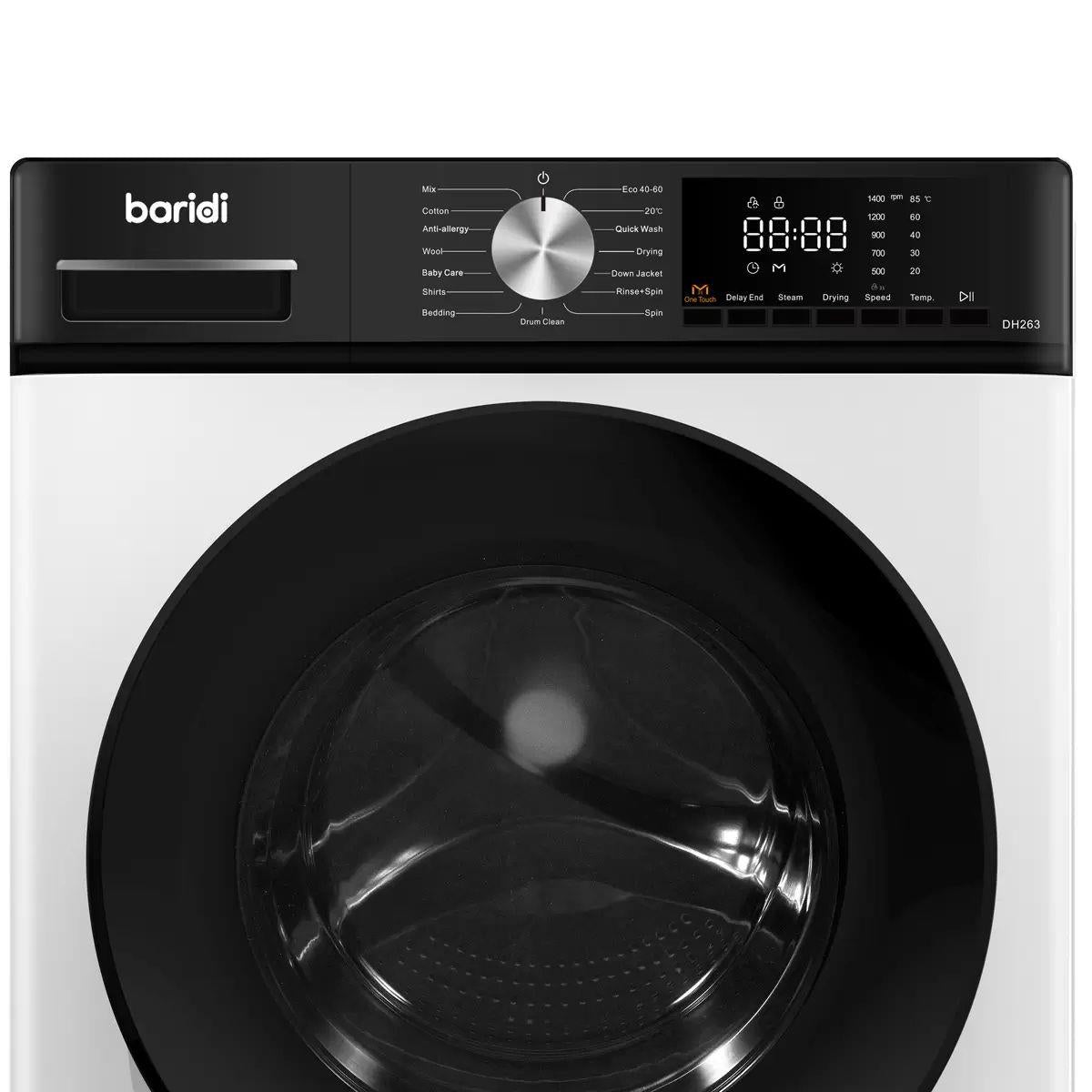 Sealey DH263 Baridi 8/5kg Washer Dryer, Front Loading 1400rpm White 240V