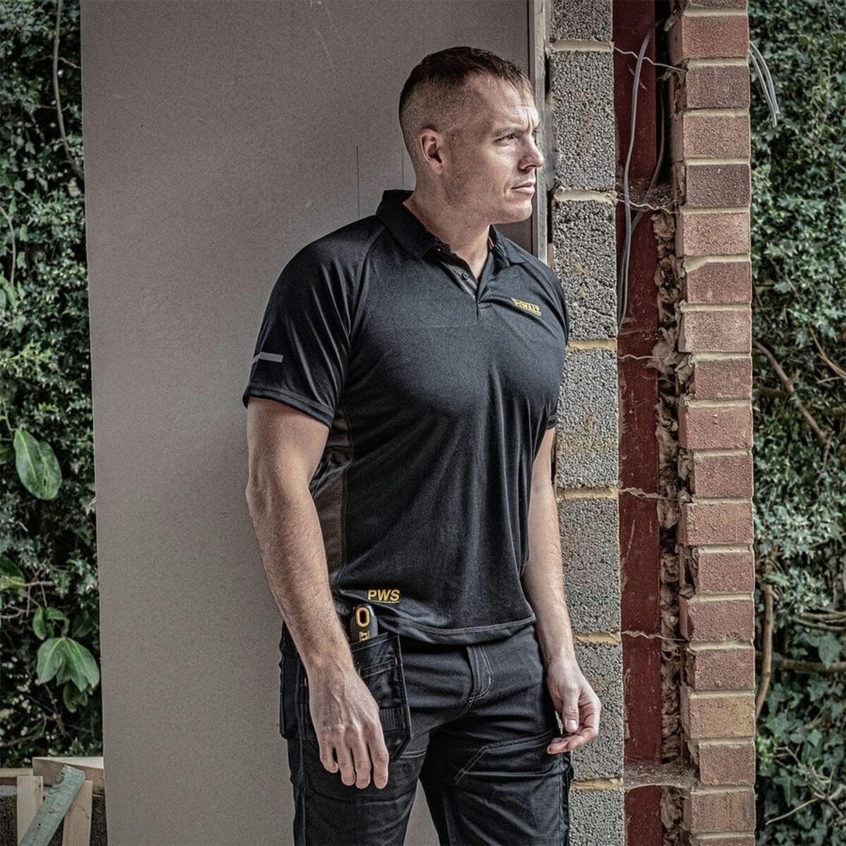 Dewalt Rutland Performance Polo Shirt Black - Size M