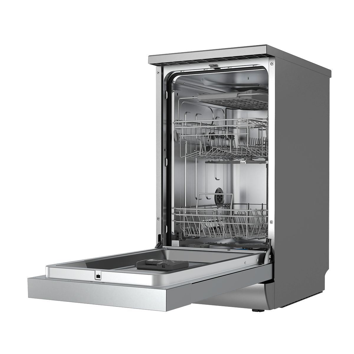 Sealey DH166 Baridi Slimline Freestanding Dishwasher 45cm Wide 10 Place Settings Silver