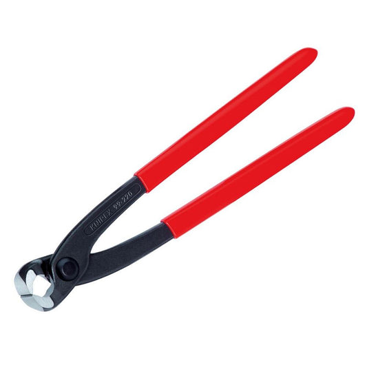 Knipex 10in Concreter's Nipper Pliers PVC Grip 250mm KPX9901250