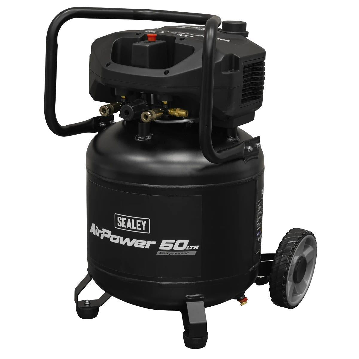 Sealey SAC50V 50L Oil Free Belt Drive Vertical Compressor 2hp & 230V/13A