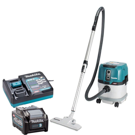 Makita VC003GLZ 40Vmax XGT Brushless L-Class Dust Extractor with 1 x 4.0Ah Battery & Charger