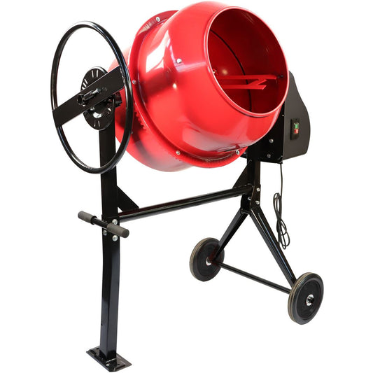 Excel 140L Portable Cement Concrete Mixer 230V/550W with Wheels