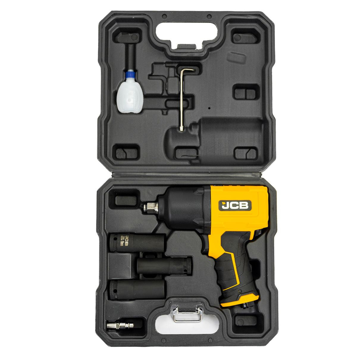JCB RP9510-KIT ½” Square Drive Air Impact Wrench with Socket Set, 1450Nm Max Working Torque