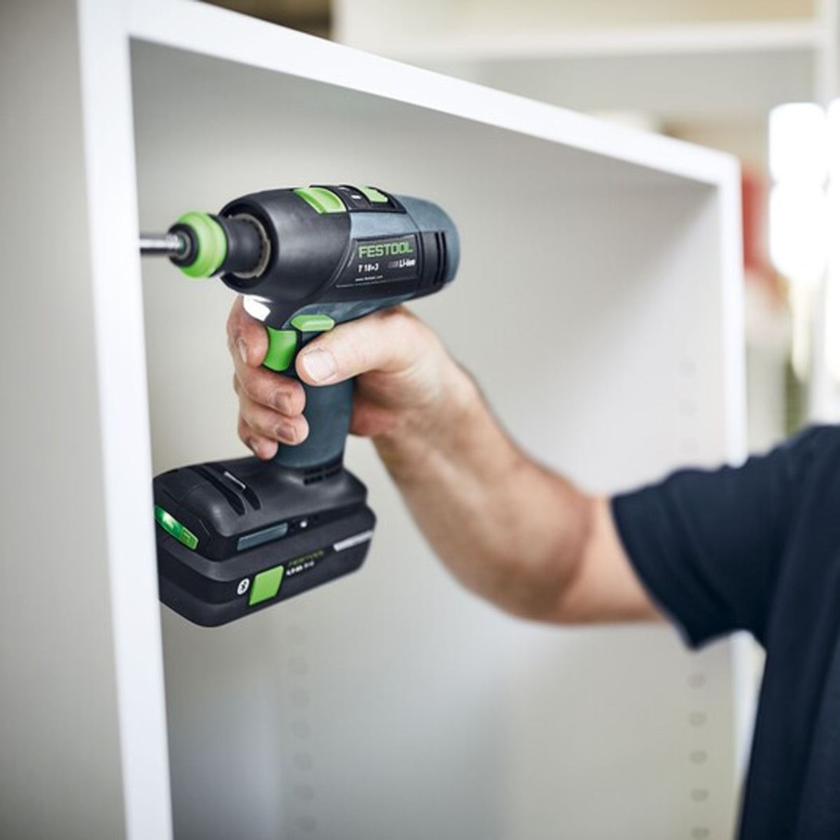Festool T 18+3 HPC 4.0 I-Set GB 18V Brushless Drill Driver With 2 x 4.0Ah Batteries, Charger In Case - 577610
